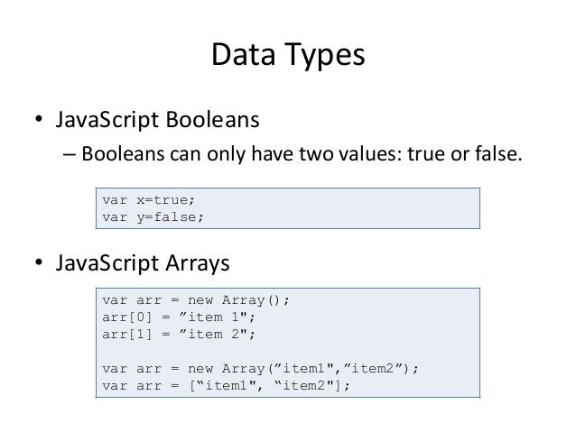 JavaScript Fundamentals & JQuery