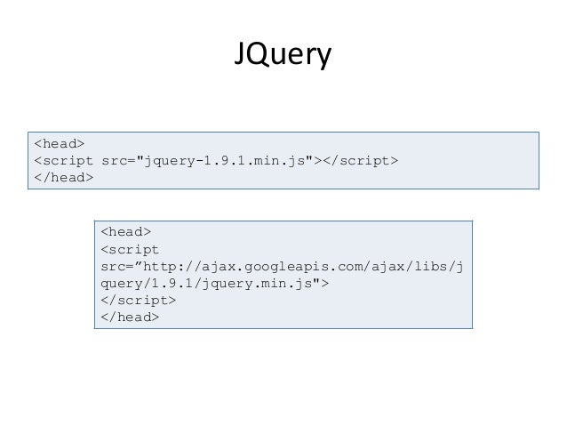 JavaScript Fundamentals & JQuery