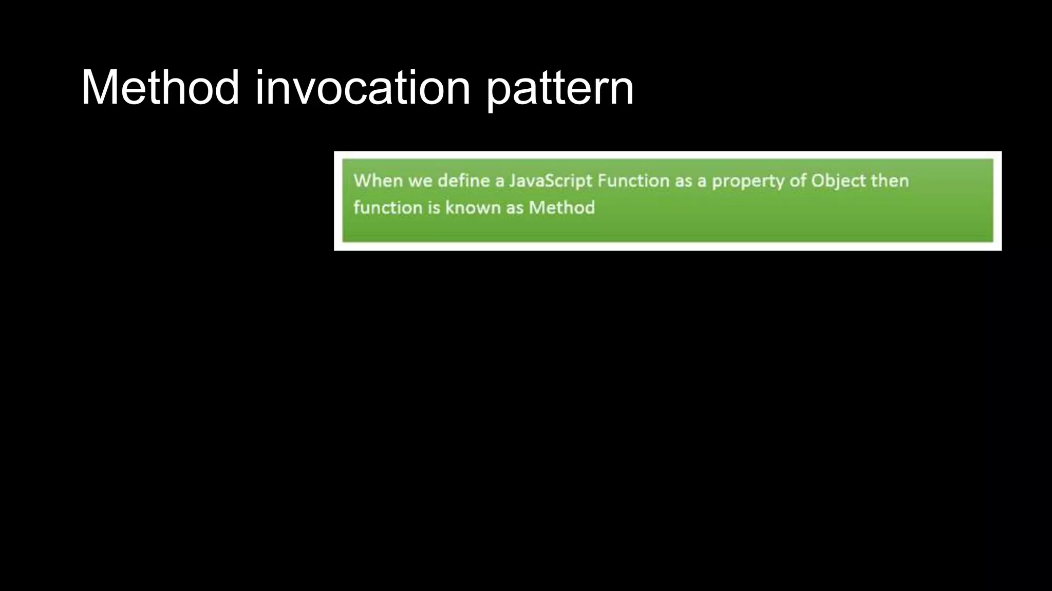 Method invocation pattern 