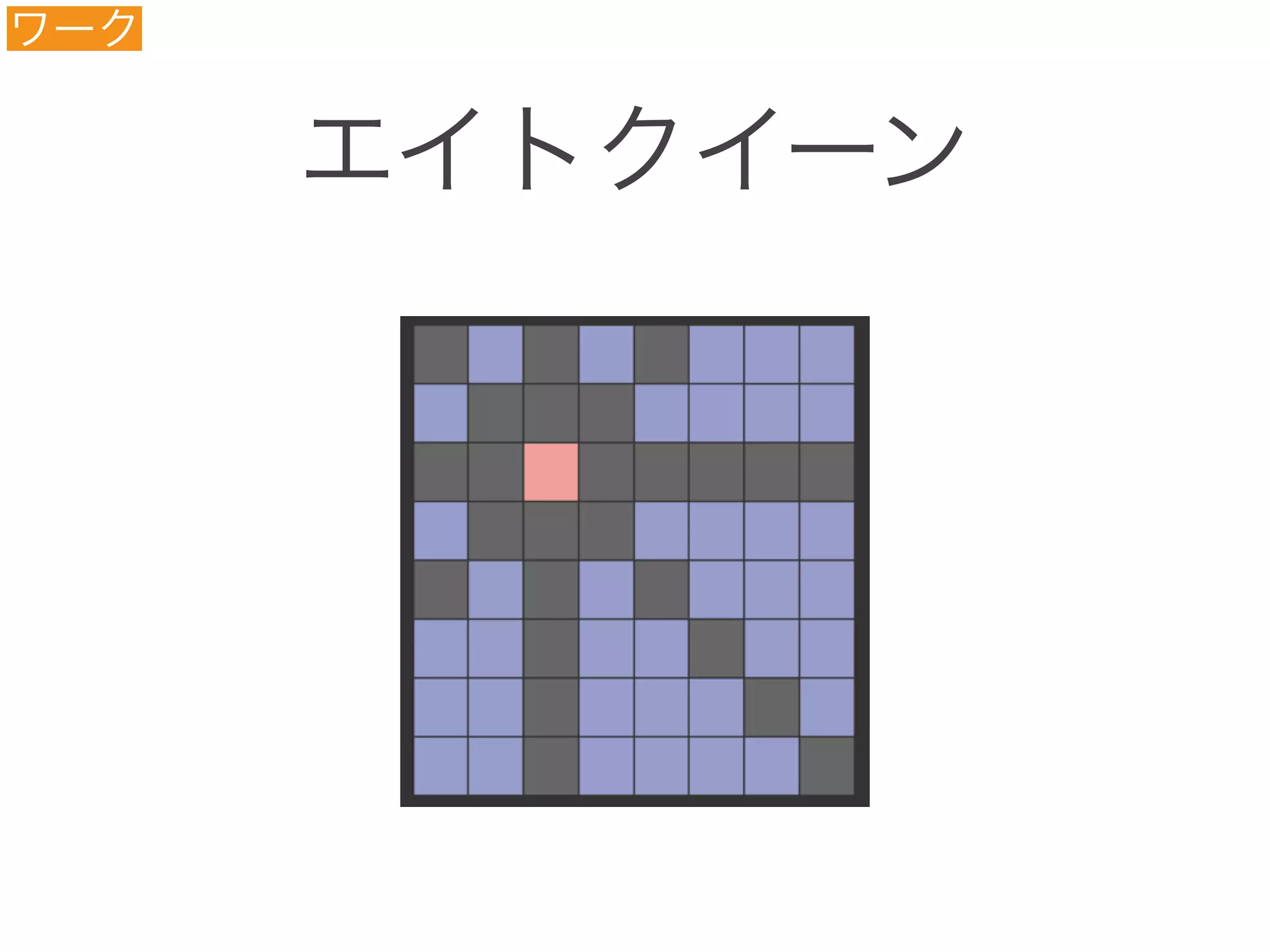 エイトクイーン
ワーク
 