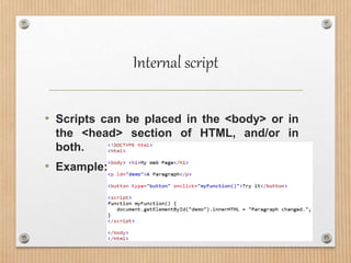 JavaScript Comprehensive Overview | PPT