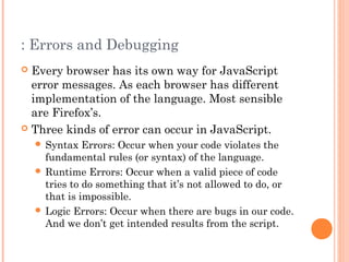 JavaScript Tutorial | PPT