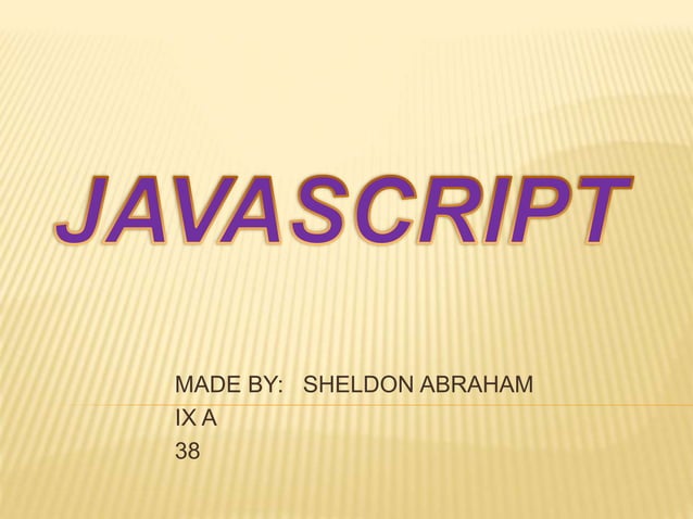 Javascript | PPT
