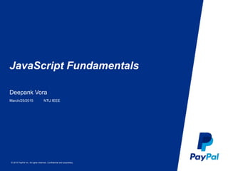 JavaScript Fundamentals | PPTX