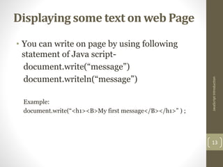Java script | PPTX