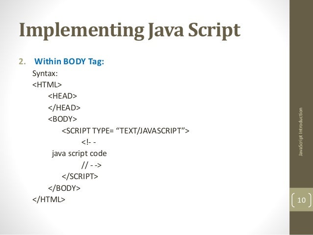 Java script