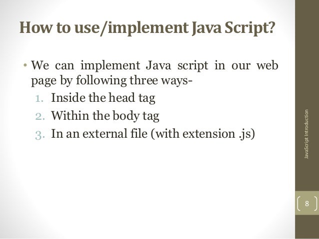 Java script