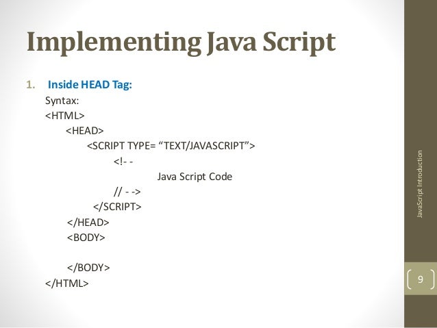 Java script