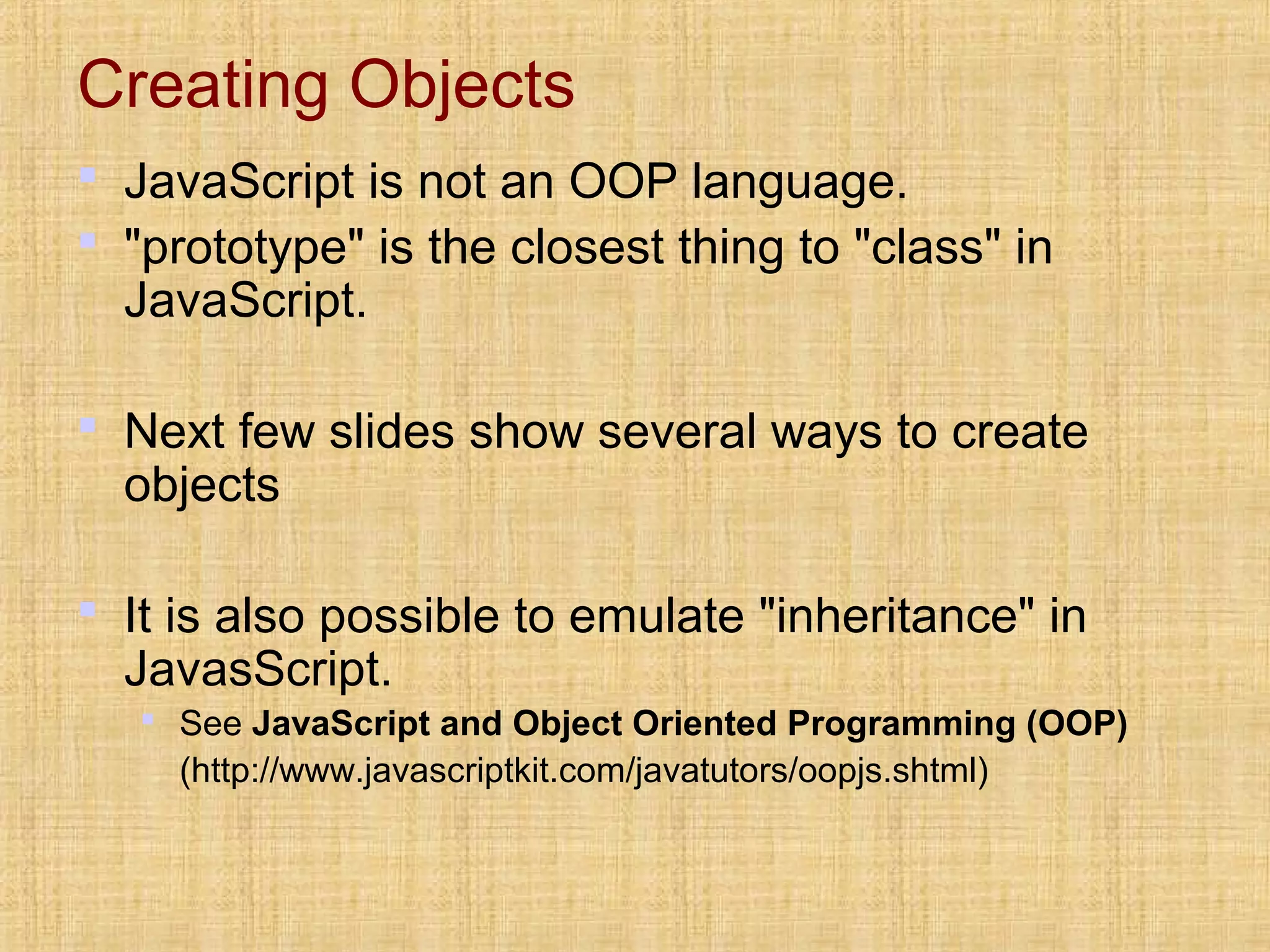 Javascript | PPT