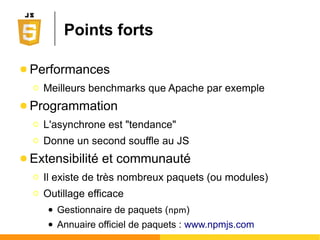 Requête/réponse HTTP
● Fonctionnement asynchrone (ou pas)
● Choix du format de la réponse
Ο Textuel (responseText) : chaînes ou alors innerHtml
Ο XML (responseXml) : accès au DOM !
/* VERSION SYNCHRONE */
var xmlhttp = new XMLHttpRequest();
xmlhttp.open("GET", "http://ailleurs.com", false);
xmlhttp.send();
//bloqué ici en attente de la réponse...
window.alert(xmlhttp.responseText);
/* VERSION ASYNCHRONE */
var xmlhttp = new XMLHttpRequest();
xmlhttp.onreadystatechange = function() {
if (xmlhttp.readyState == 4 && xmlhttp.status == 200) {
window.alert(xmlhttp.responseText);
}
};
xmlhttp.open("GET", "http://ailleurs.com", true);
xmlhttp.send();
 