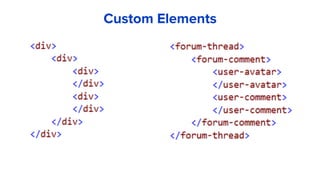 Custom Elements
 