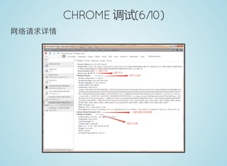 CHROME 调试(6/10)
网络请求详情
 