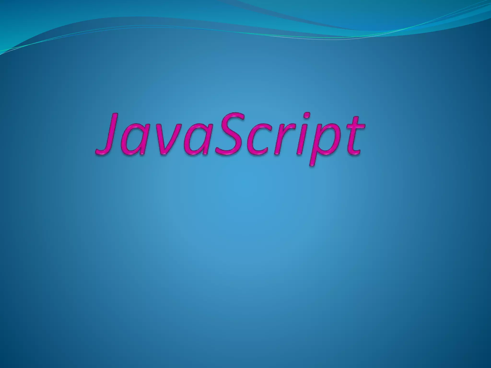 Java script | PPT