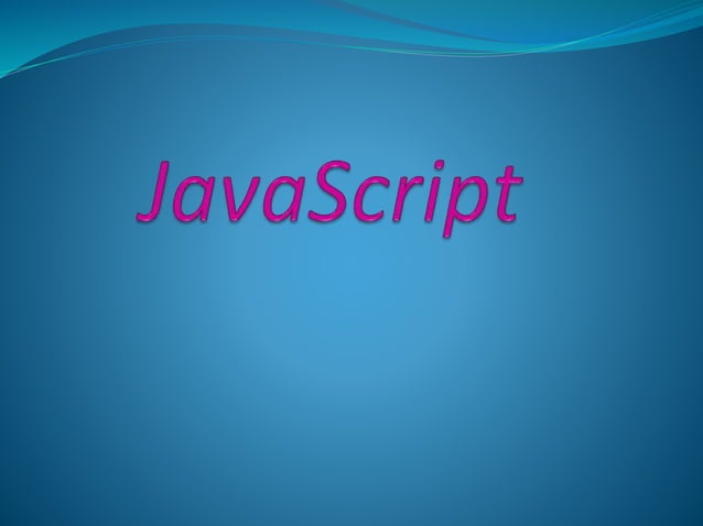 Java script | PPT