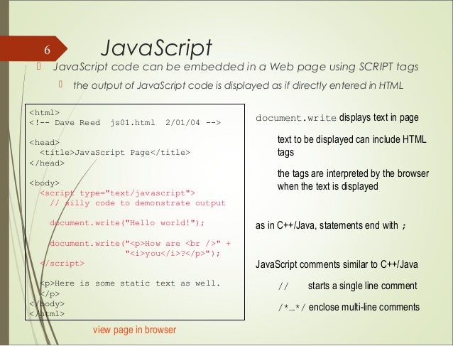 Java script