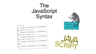 The
JavaScript
Syntax
 