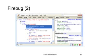 Firebug (2)
66© Sun Technologies Inc.
 