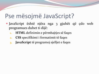 Java Script (shqip) | PPT