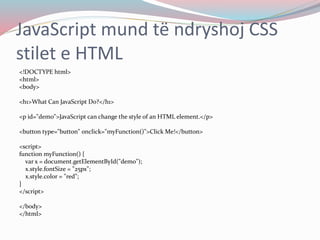 Java Script (shqip) | PPT