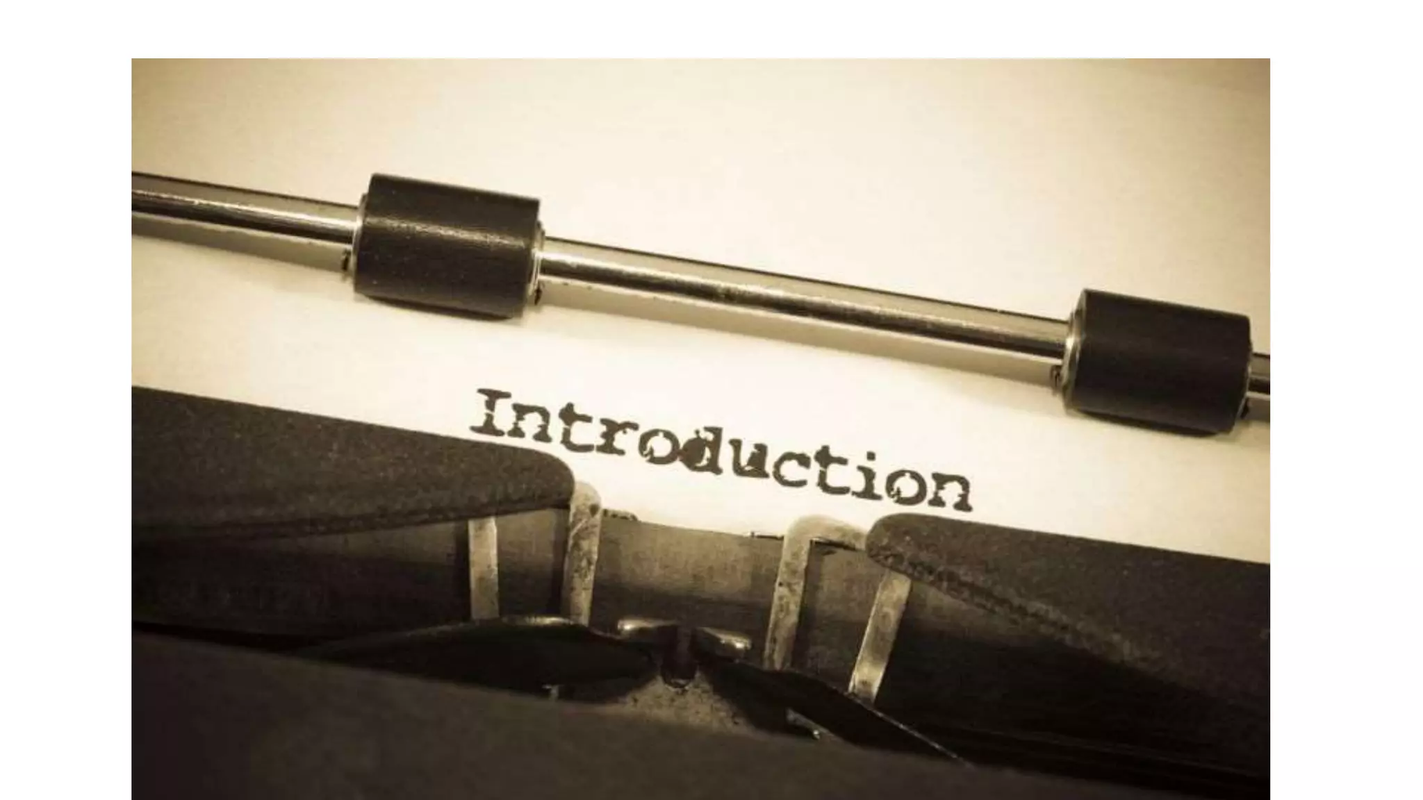 Introduction
 