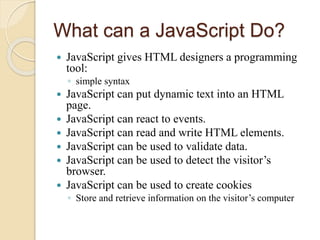 Java script | PPT