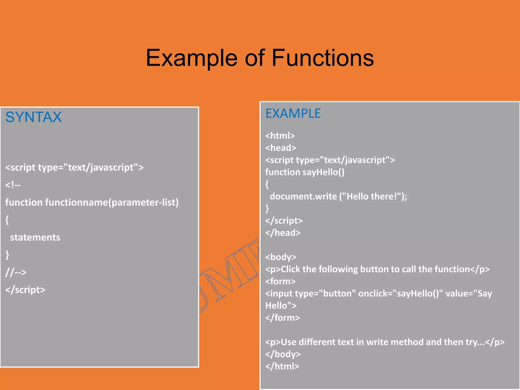 JavaScript with Syntax & Implementation | PPTX