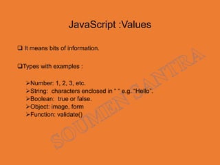 JavaScript with Syntax & Implementation | PPT