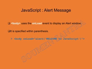 JavaScript with Syntax & Implementation | PPT