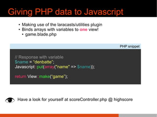 Javascript laravel's friend | PPT