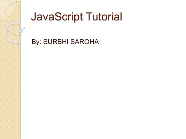 Java Script | PPT