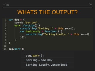 THIS
WHATS THE OUTPUT?
36
 