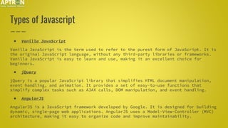 Javascript Training in Delhi | PPT