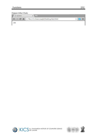 Functions [21]
Output (After Click)
 