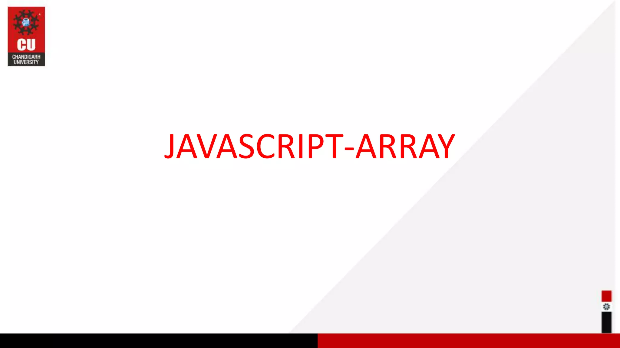 JAVASCRIPT-ARRAY 