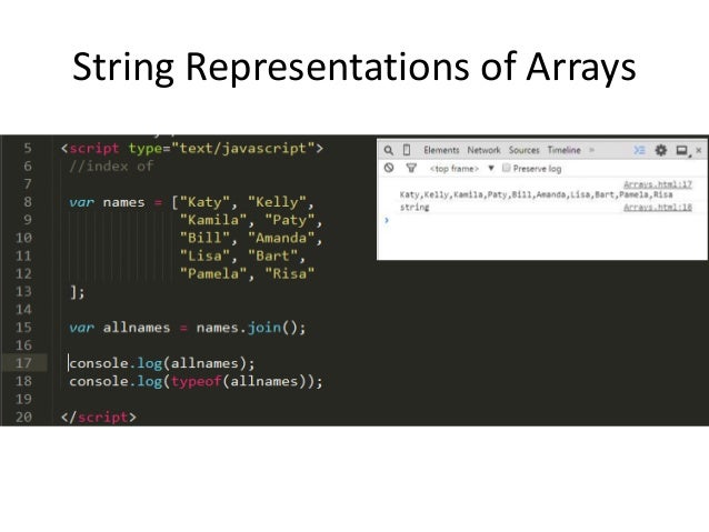 Javascript - Arrays - accessor functions