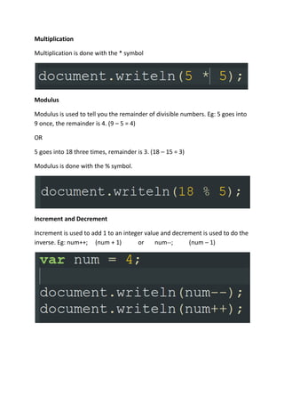 Javascript breakdown-workbook | PDF