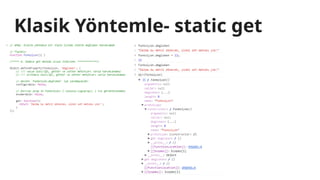 Klasik Yöntemle- static get
 
