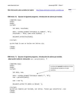 Javascript es6-ejercicios-resueltos-parte-1 | PDF