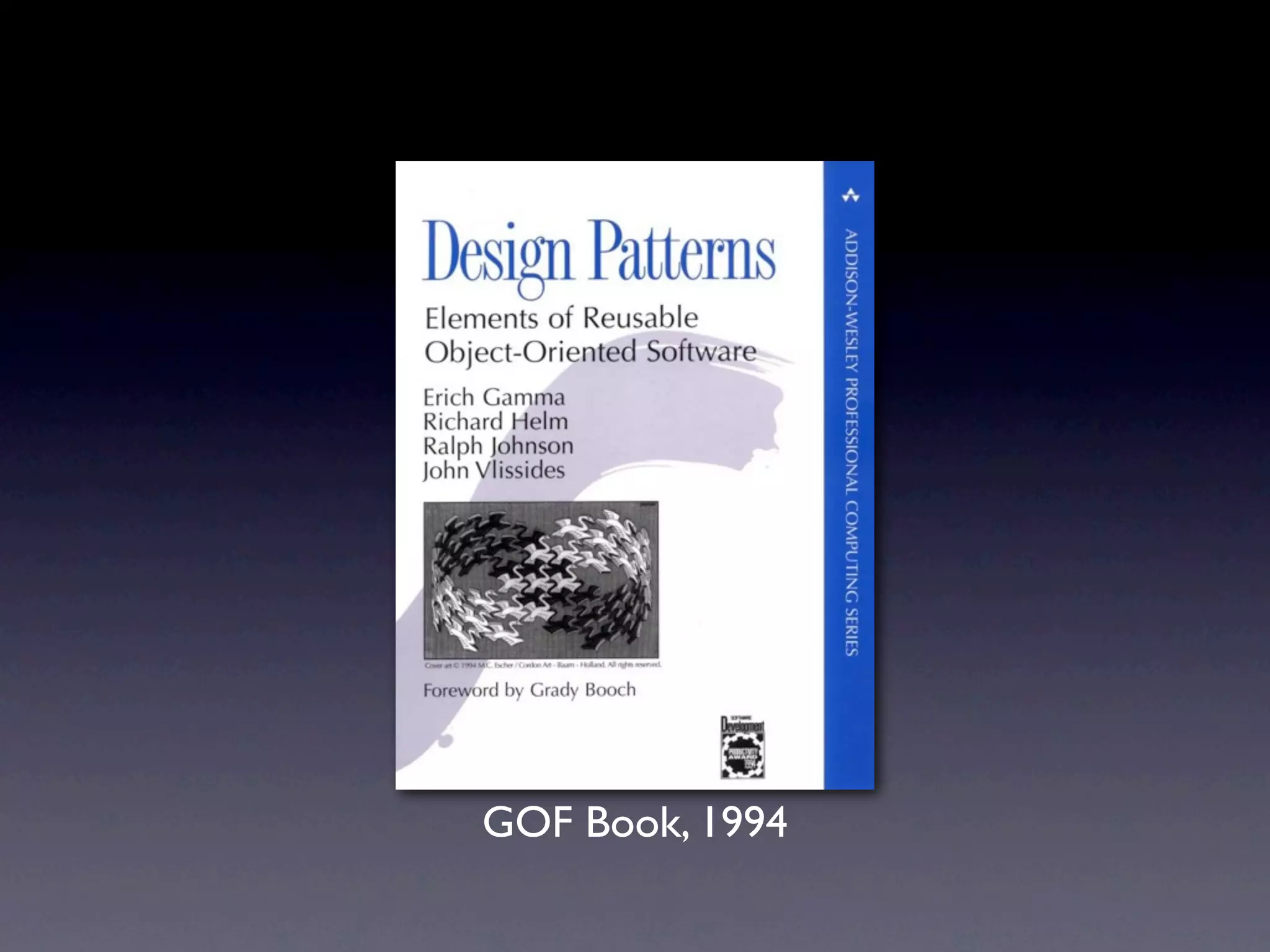 GOF Book, 1994 