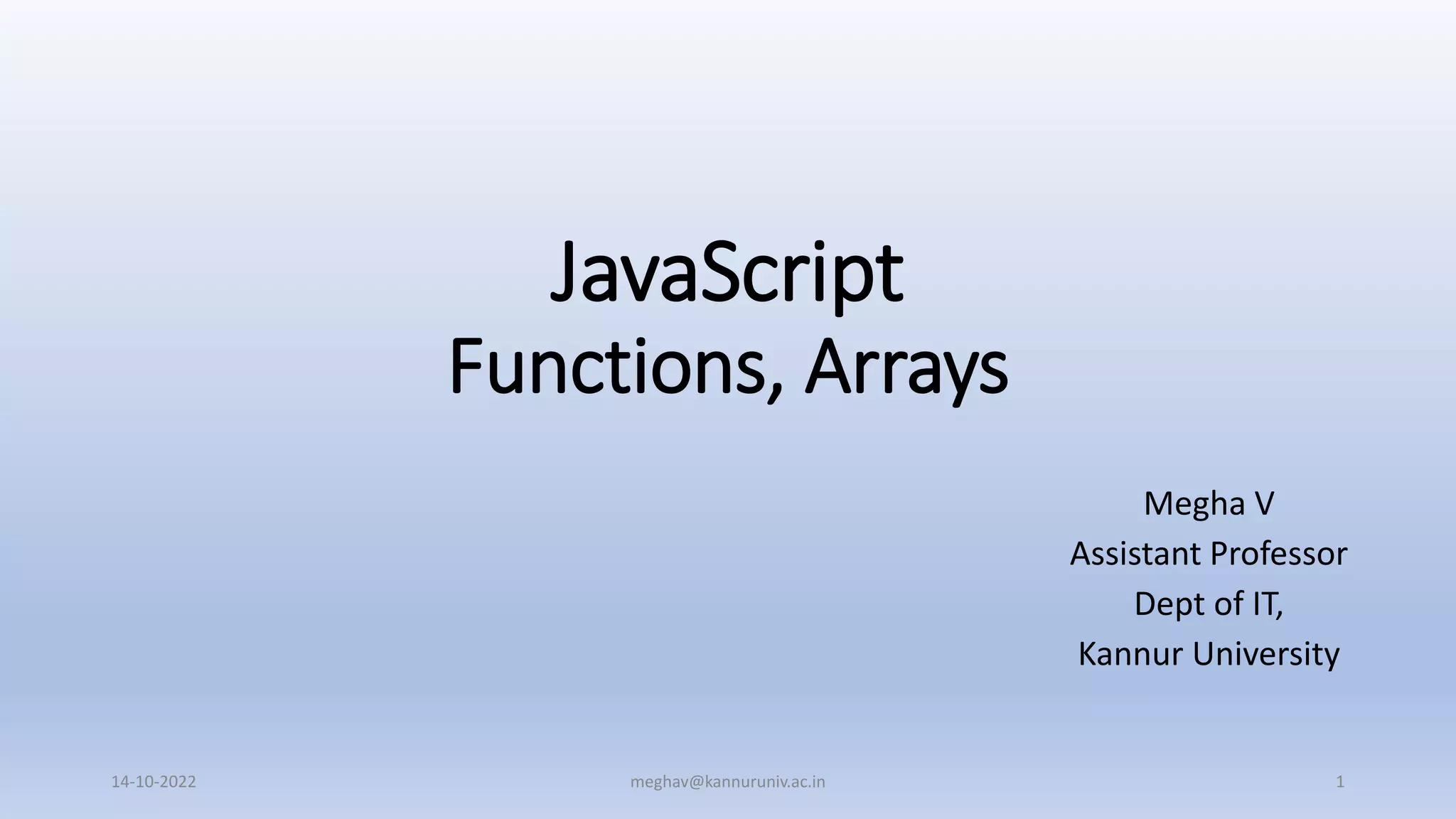 JavaScript- Functions and arrays.pptx