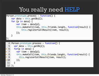 You really need HELP



                                    Text




Saturday, February 2, 13
 