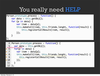 You really need HELP



                                    Text

           undeclared variable




Saturday, February 2, 13
 