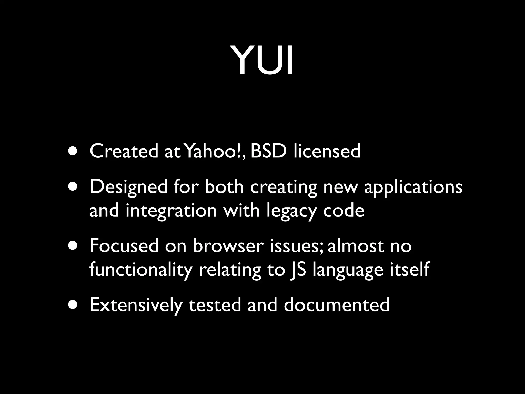 JavaScript Libraries: The Big Picture