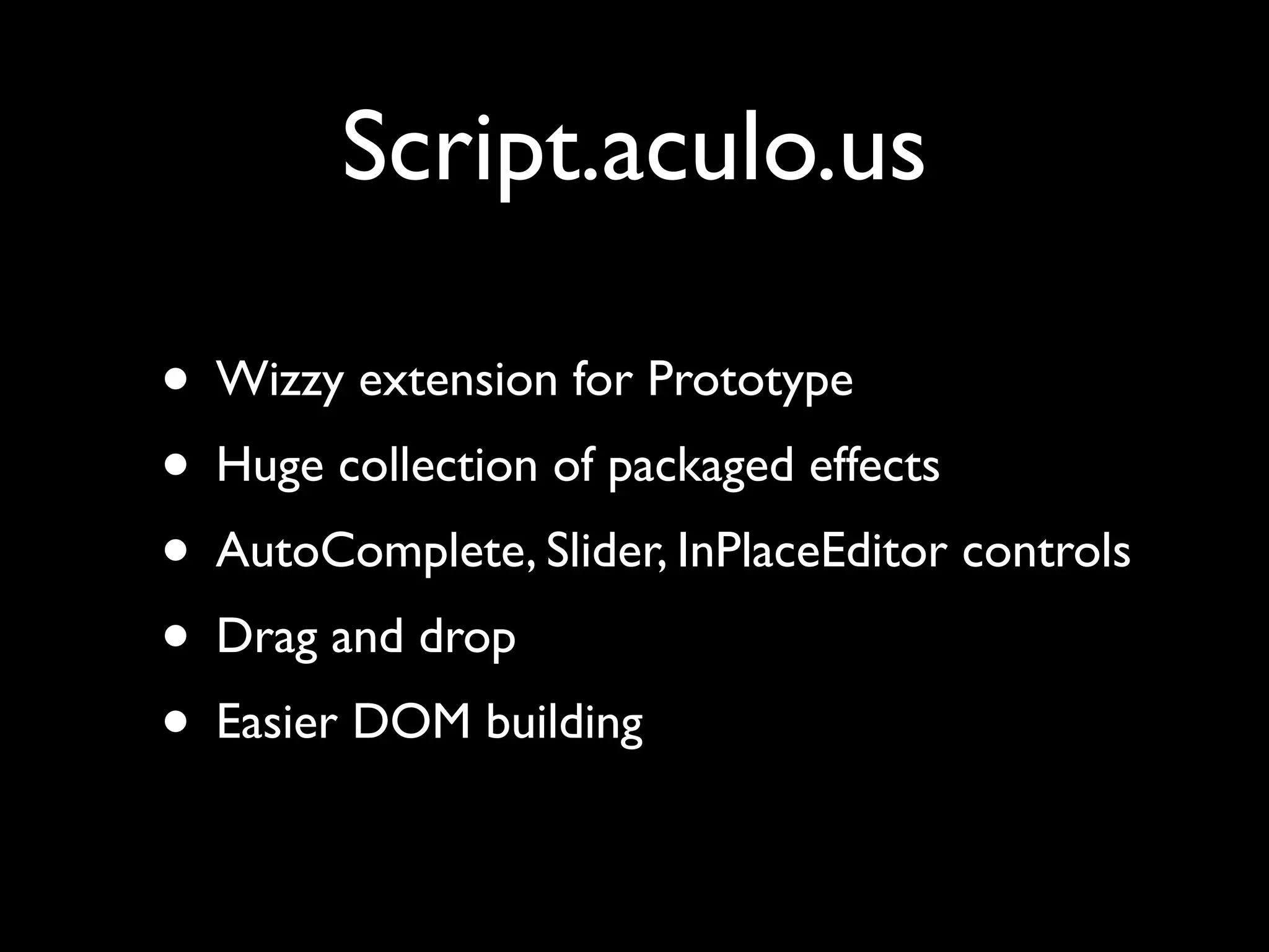 JavaScript Libraries: The Big Picture