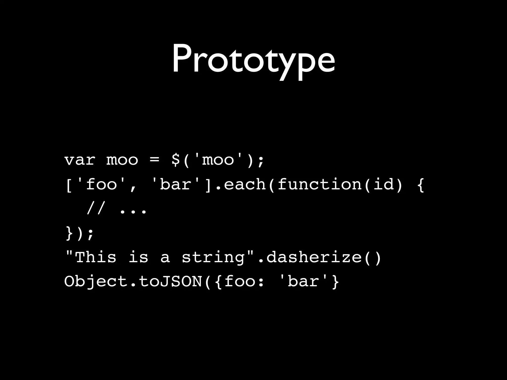 JavaScript Libraries: The Big Picture