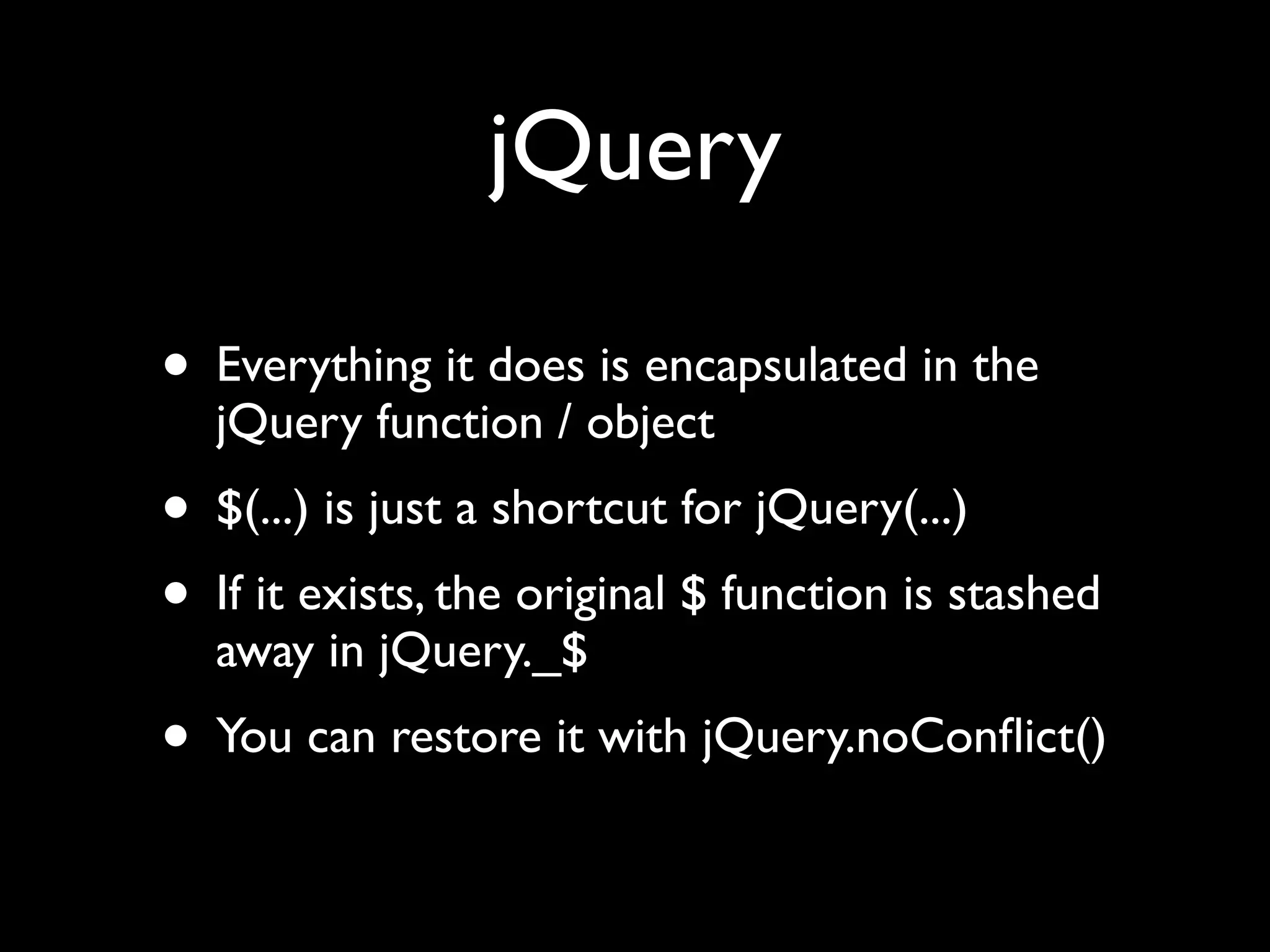 JavaScript Libraries: The Big Picture
