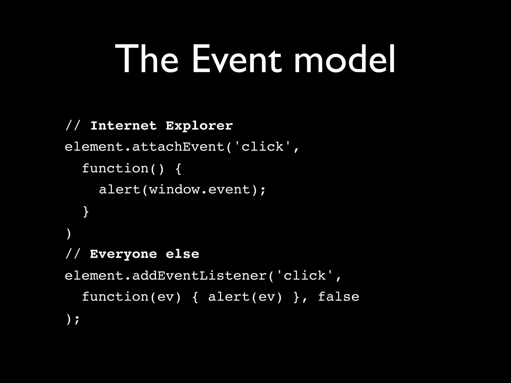 JavaScript Libraries: The Big Picture