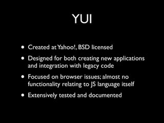 JavaScript Libraries: The Big Picture