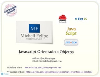 Javascript e Orientação a Objetos - Palestra UNIFACS
