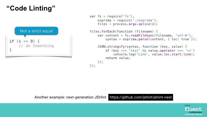 process.argv 2 Quality for Analysis JavaScript Parser Code Infrastructure